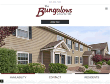 Tablet Screenshot of bungalowsatnorthhills.com